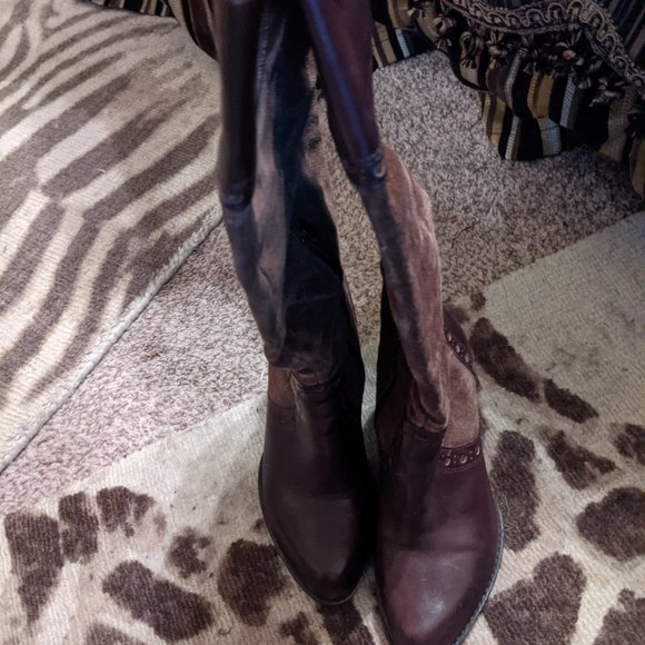 Franco Sarto Suede and Leather Boots - Picture 4 of 4
